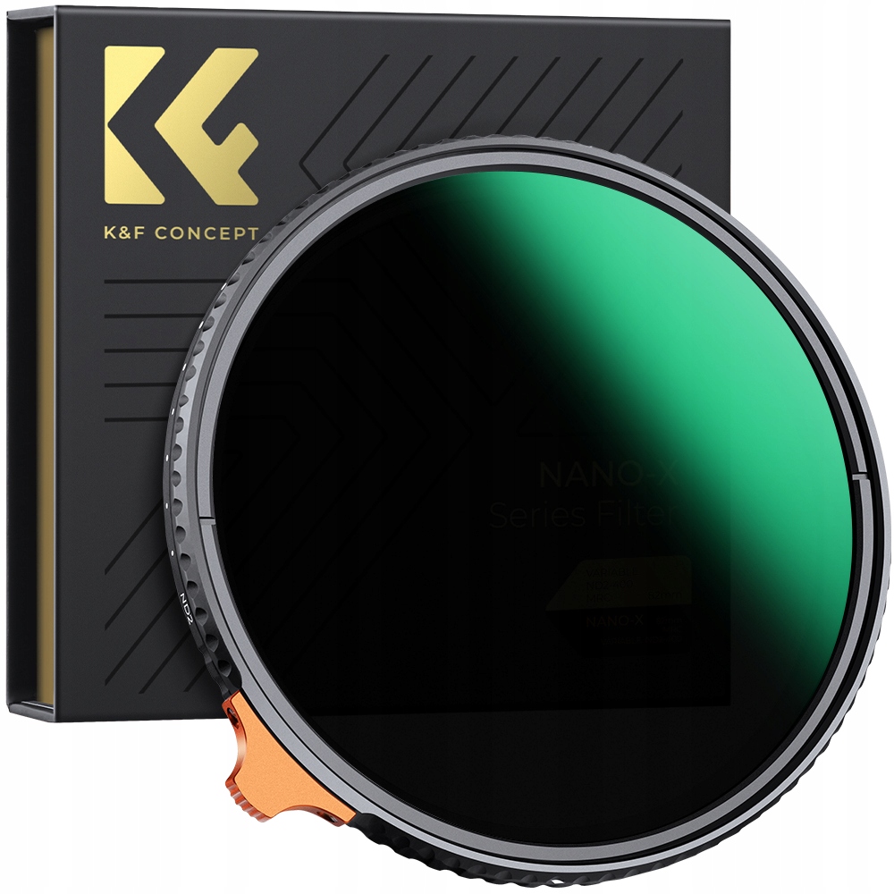 Šedý nastavitelný filtr K&f Concept (ND2-ND400) Nano 77 mm