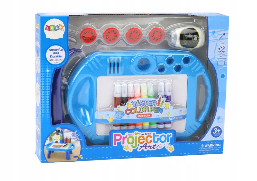 Projektor Rzutnik Do Rysowania Stoliczek Niebieski Szerokość produktu 29 cm