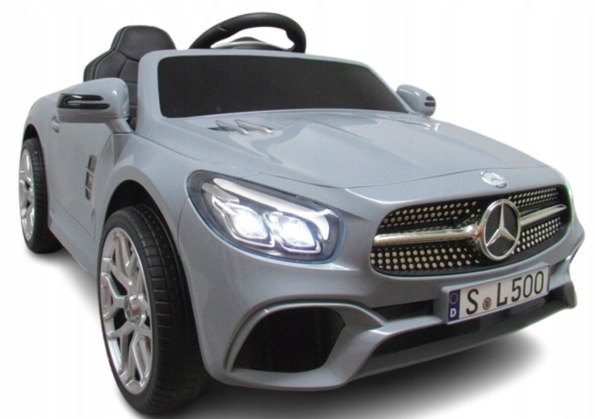 Mercedes SL500 dla Dzieci – Szary Akumulator Litowo-Jonowy Skóra