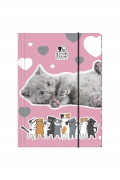 

Teczka z gumką A4 Cleo i Frank kot szkoła