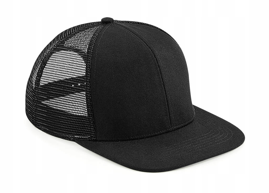 

Czapka 6-panelowa Flat Peak Trucker Black/Black