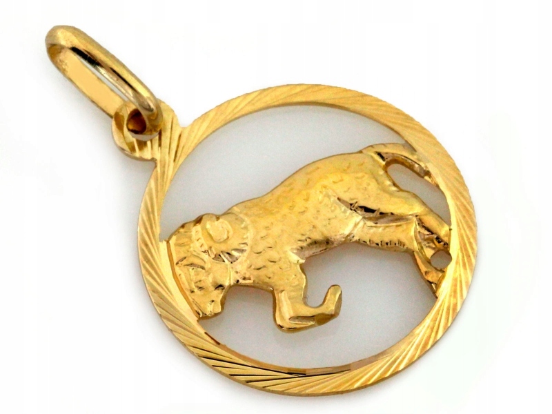Zlatý přívěsek 585 zvěrokruh Beran kulatý na řetízky žluté zlato dárek