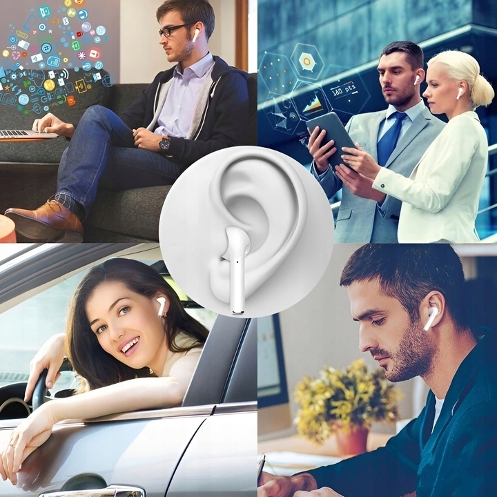 SŁUCHAWKI BEZPRZEWODOWE BLUETOOTH MIKROFON DOUSZNE SPORTOWE PRO + POWERBANK Model BEZPRZEWODOWE | SPORTOWE | BLUETOOTH | GAMINGOWE