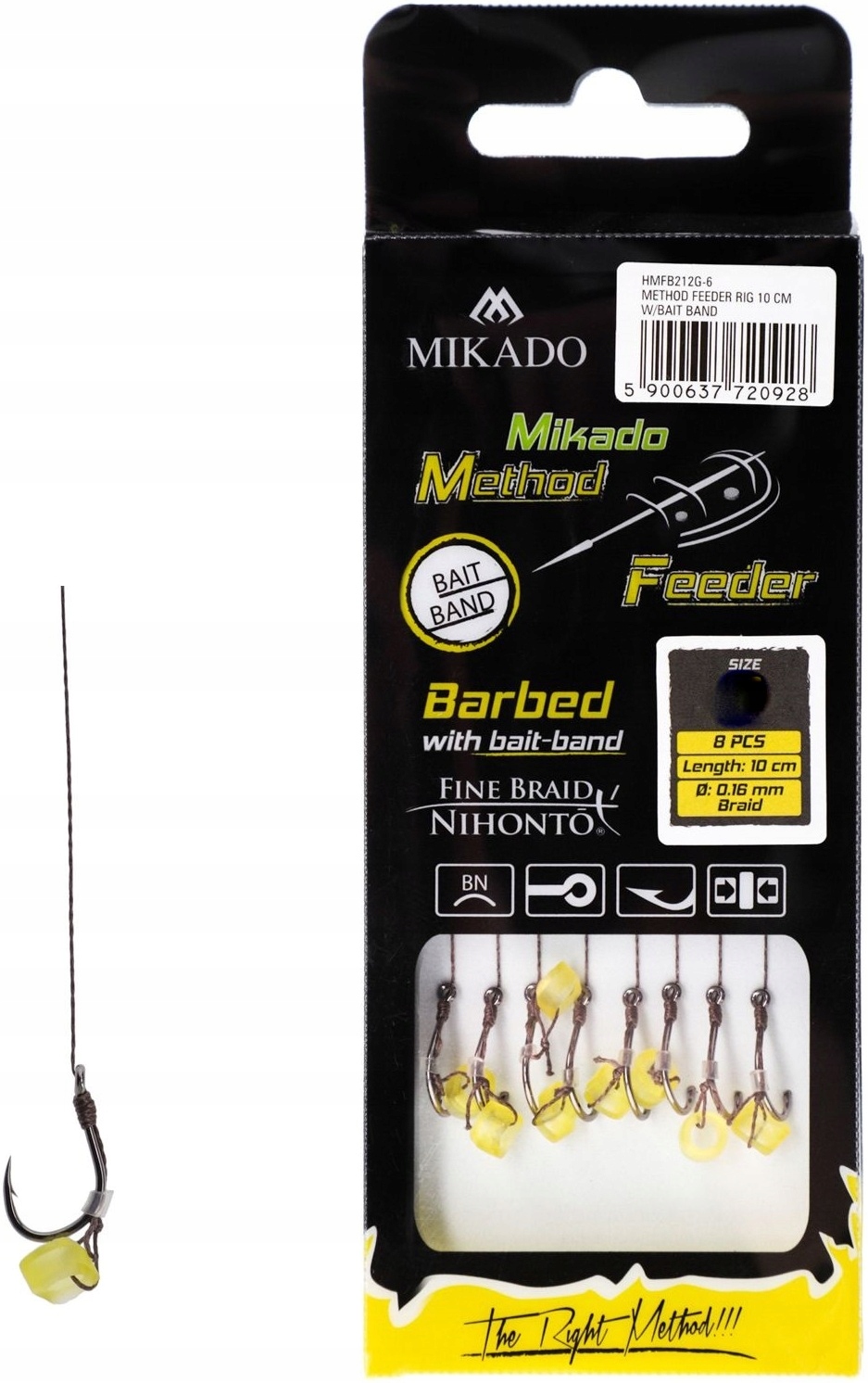 

Haczyk Mikado Do Methody Z Gumką 6 10cm