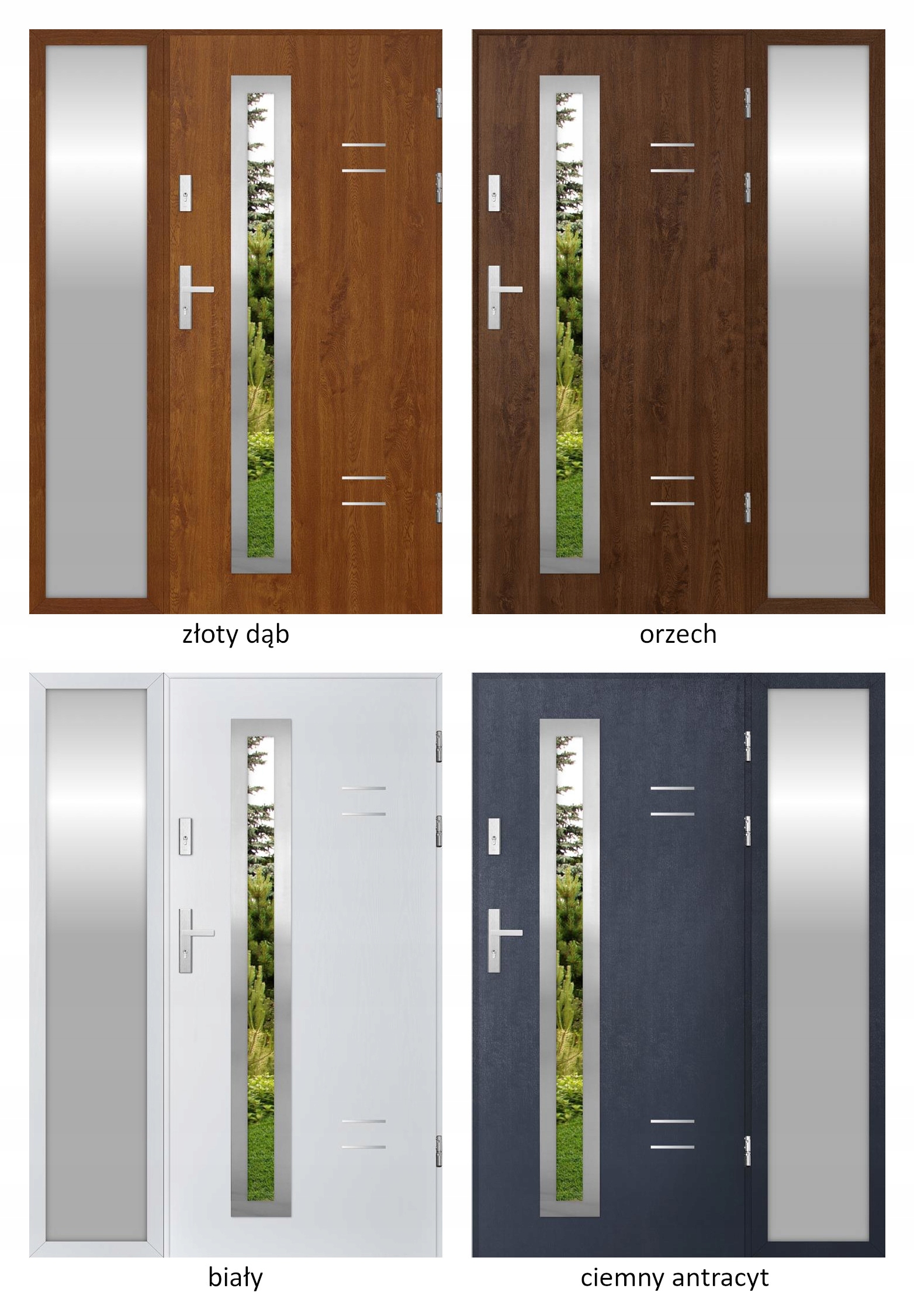 DRZWI Z DOŚWIETLEM ZEWNĘTRZNE NAWIG 72MM 160CM Kod producenta INOX NAWIG 73MM 100CM