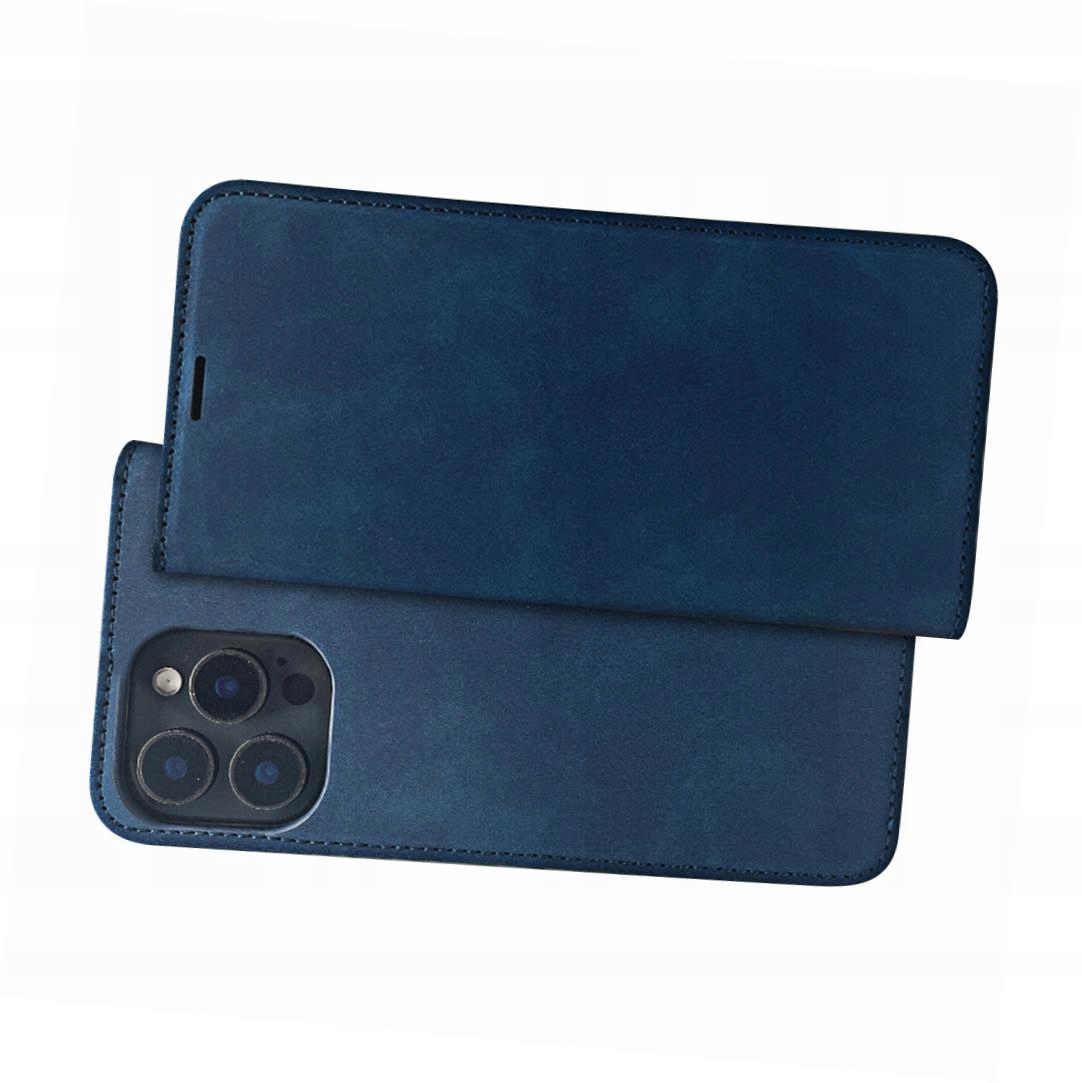 Etui Smart Suede ze skóry ekologicznej do Xiaomi Redmi Note 14 5G zamykane