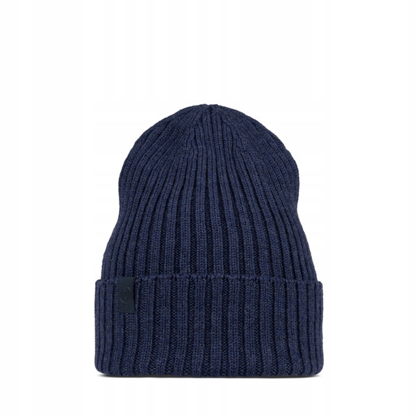 Buff czapka z wełny merino knitted Norval midnight blue