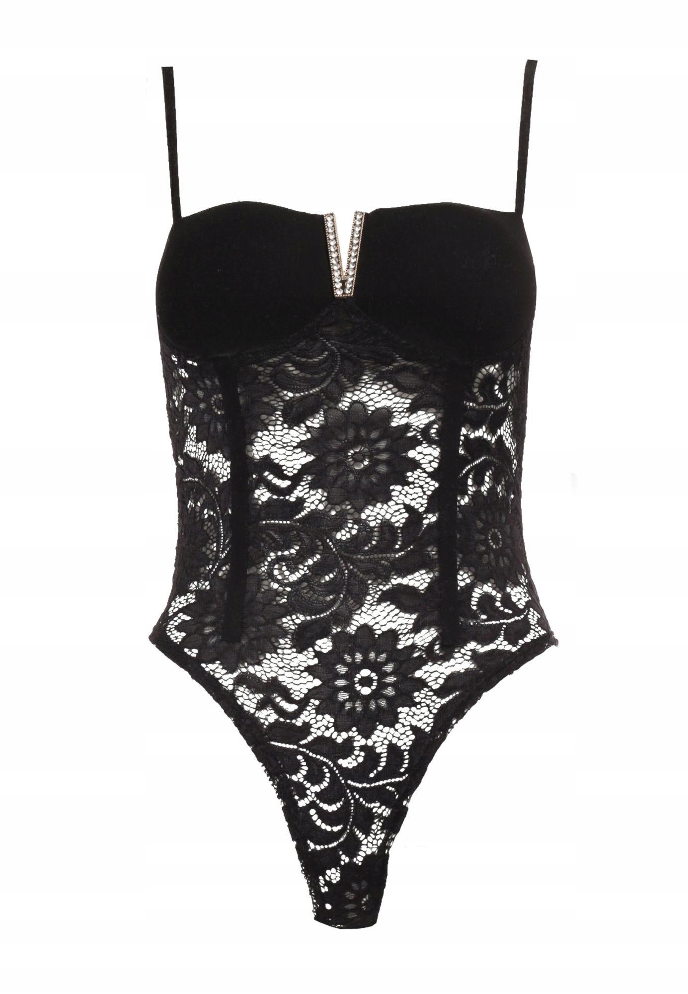 

Renee Czarne Body damskie S/m Koronka