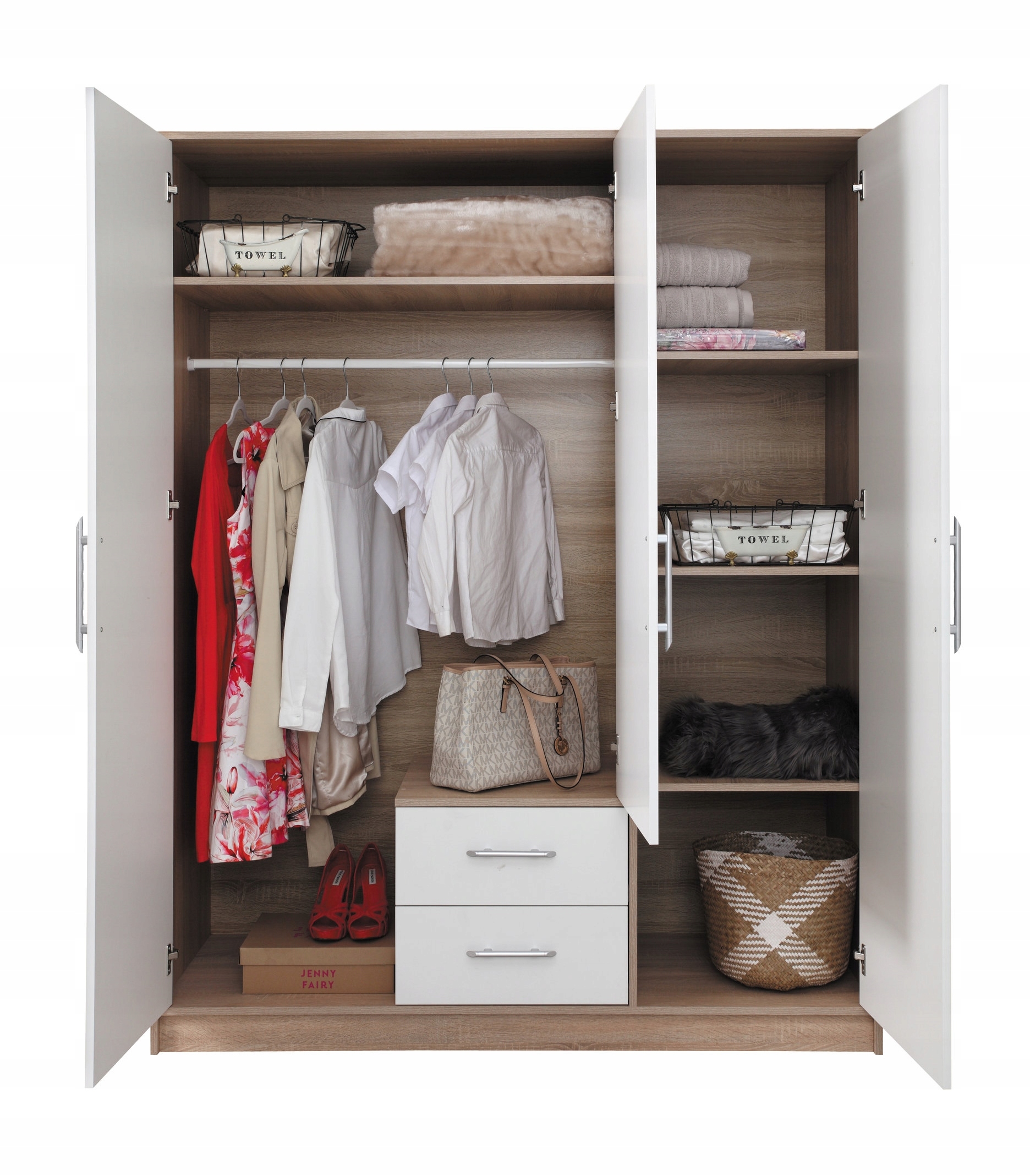 Garderoba ,narożna, sypialnia, szafa GRENADA Kolor mebla dąb sonoma