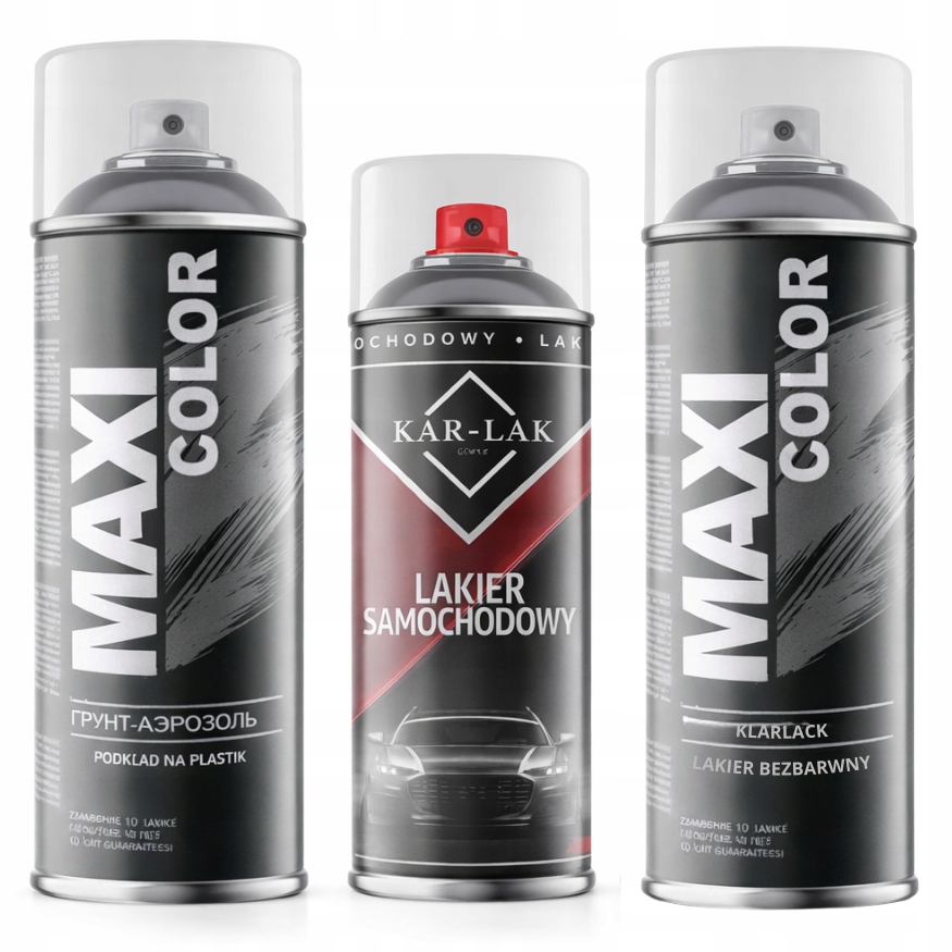Zestaw Samochodowy Lakierów Do Malowania Plastiku Każdy Kolor Maxi 1000 ML