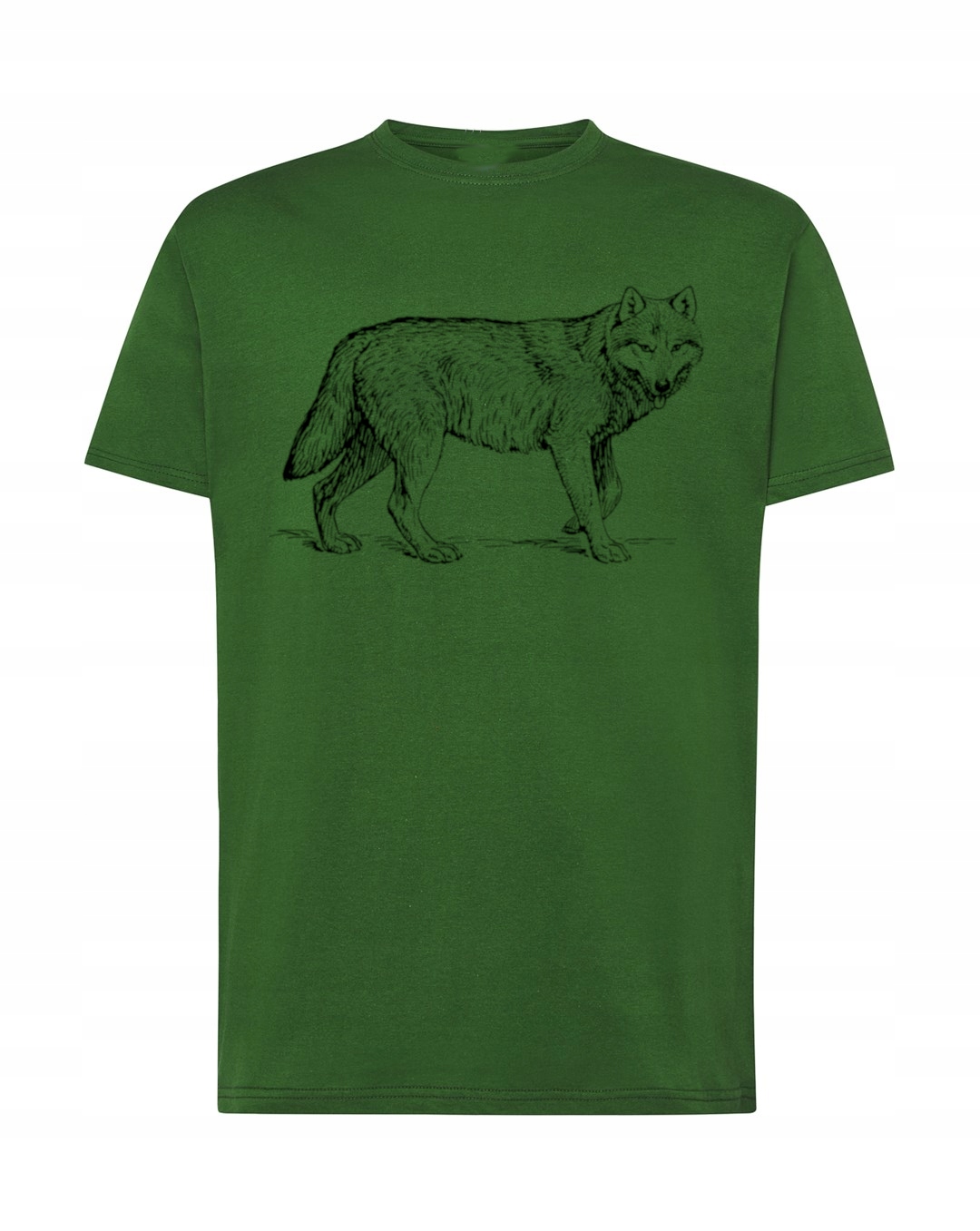 

Wilk Las T-shirt Męski Modny Nadruk Top r. XL