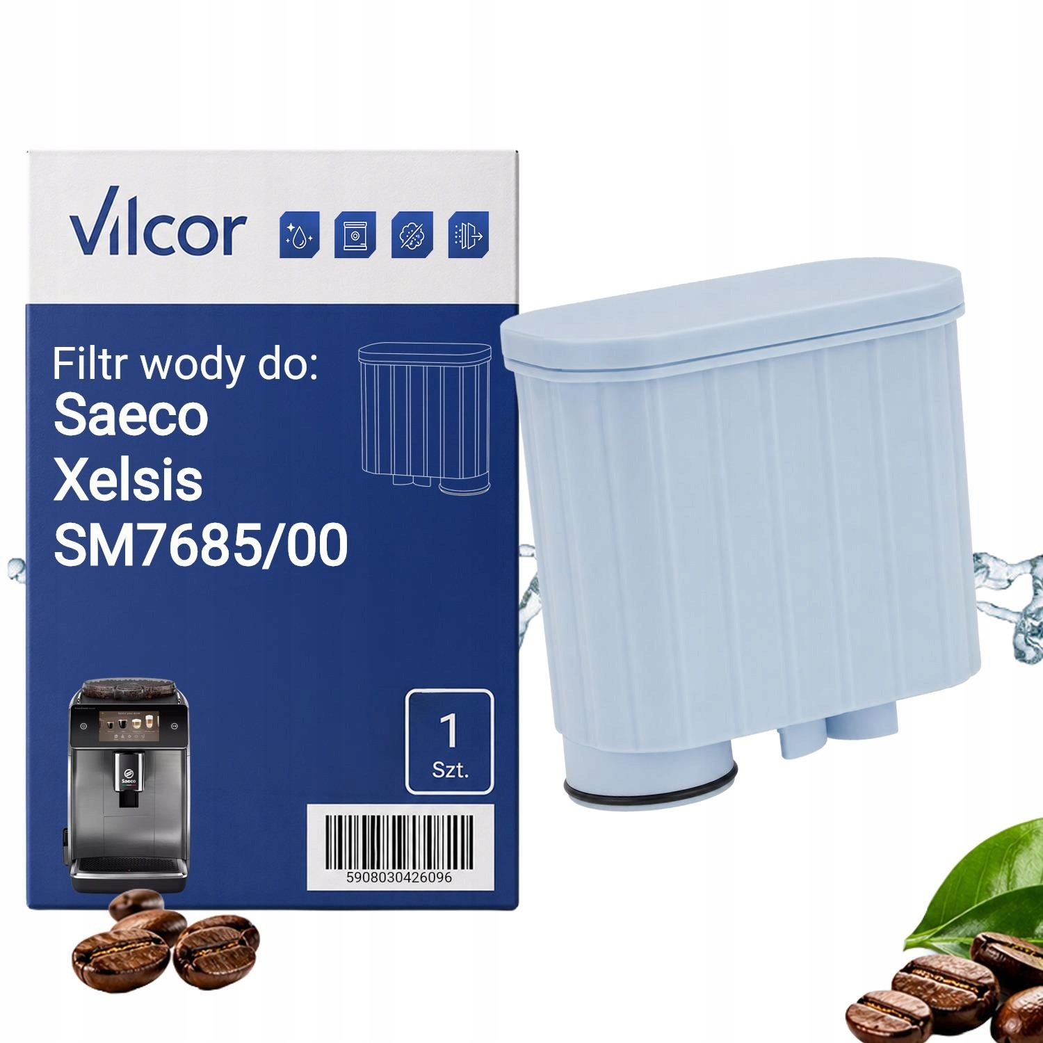 Filtr Do Ekspresu Saeco Xelsis SM7685/00 Ciśnieniowy, Wydajny, Wody, Serwis