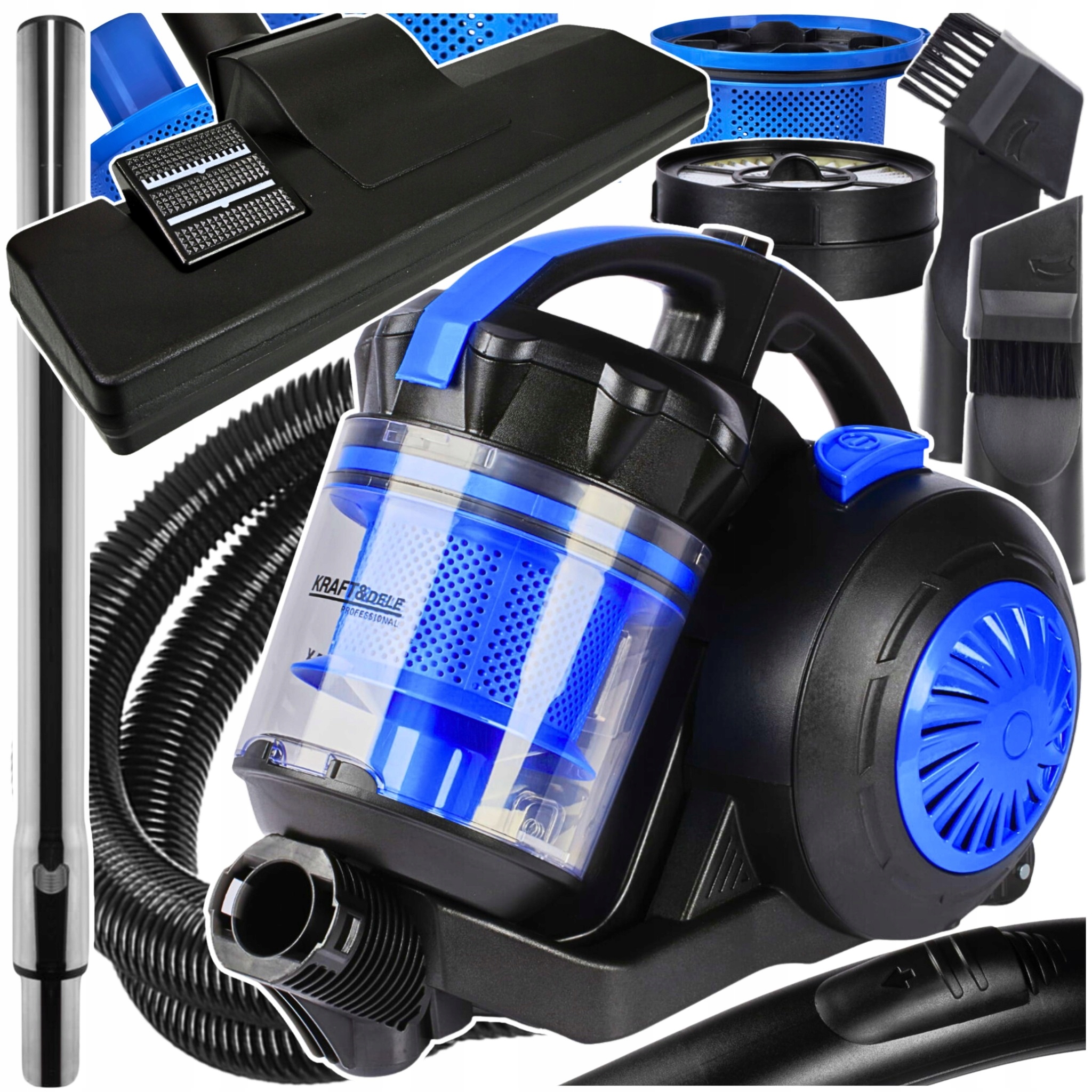 Odkurzacz Bezworkowy Cyklonowy Turboszczotka Mocny Lekki Filtr Hepa 4000W