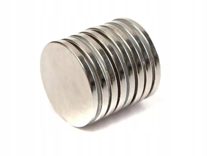 

Magnes Neodymowy Silny Walcowy 17x2 10 Sztuk