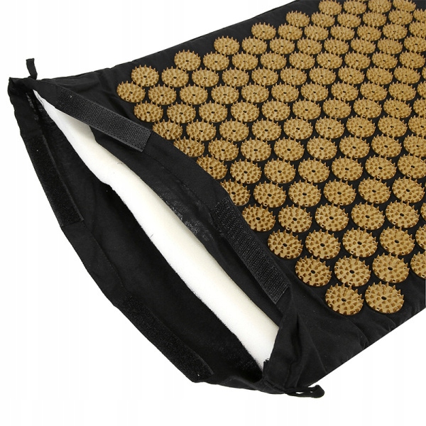 MATA DO AKUPRESURY ZDROWOTNA Z KOLCAMI AKUPRESURA MASAŻ ZESTAW Z PODUSZKĄ Grubość 2 cm