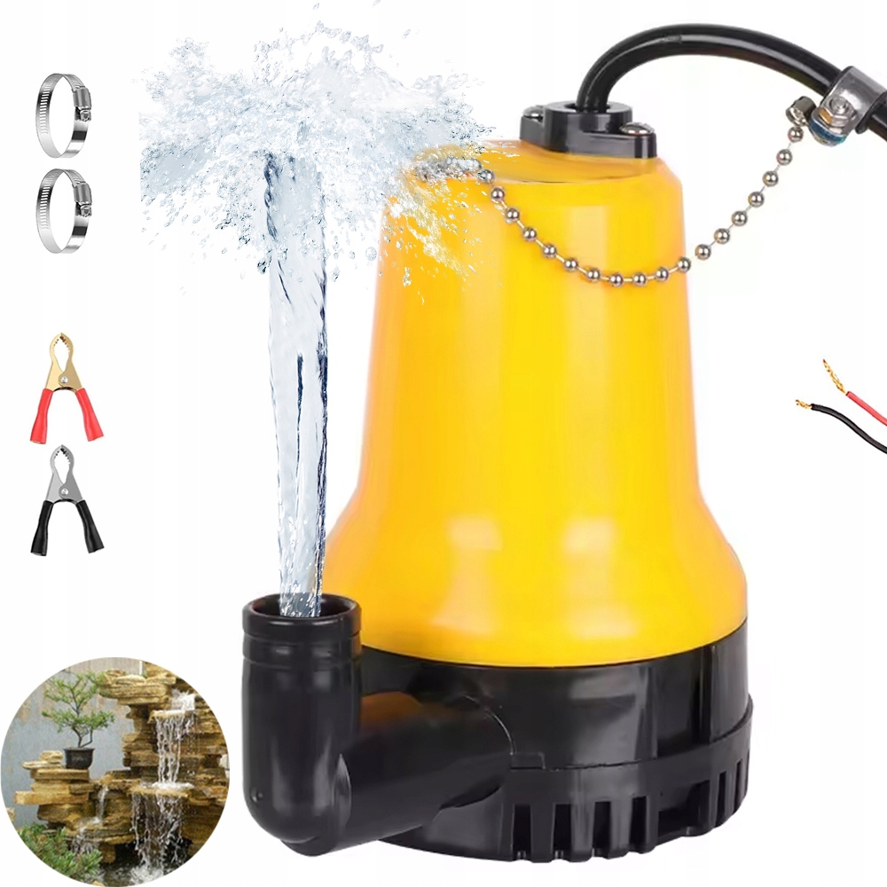 12V Ponorné Čerpadlo DC Malé 4200 L/H/65W 4600 Ot/min 25 MM Vysoká Kvalita