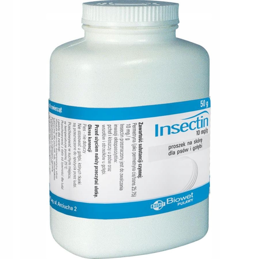 

Biowet Insectin Preparat Na Skórę Psów I Gołębi50g