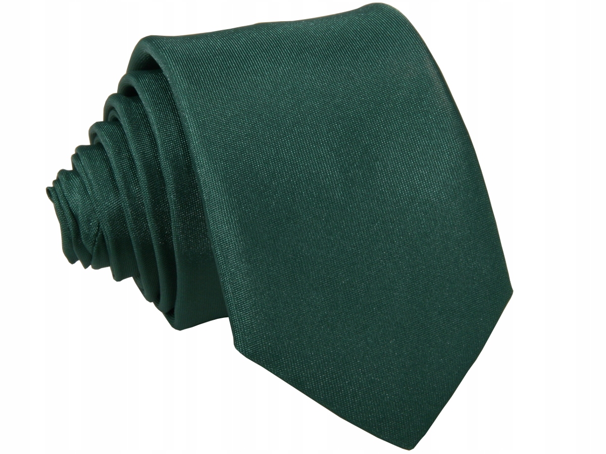 ГАЛСТУК ЖАККАРД ГЛАДКИЙ ЗЕЛЕНЫЙ - БУТЫЛОЧНЫЙ ЗЕЛЕНЫЙ [1990]