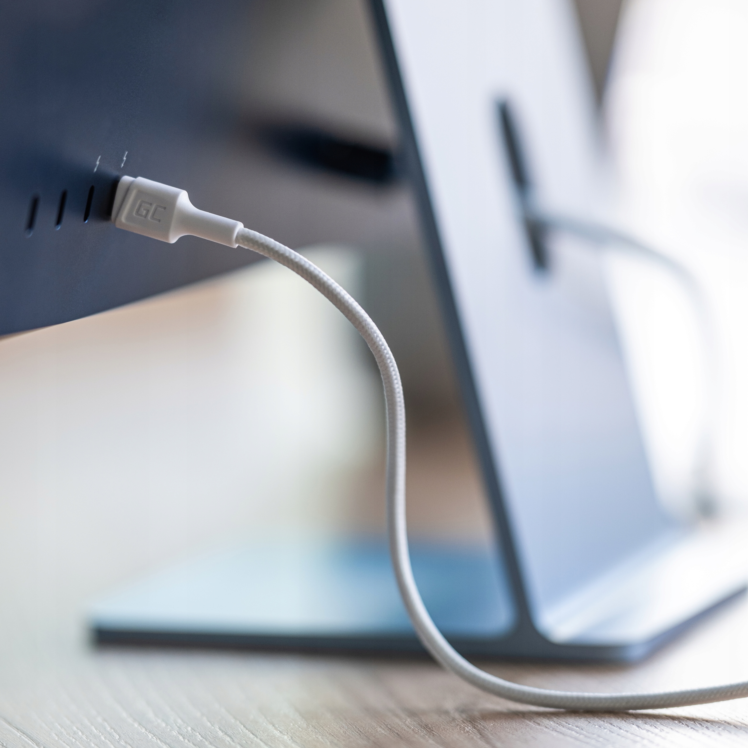 Biały Kabel Przewód USB Mocny 60W USB-C - USB-C Typ C 1,2m PD do telefonu Długość przewodu 1.2 m