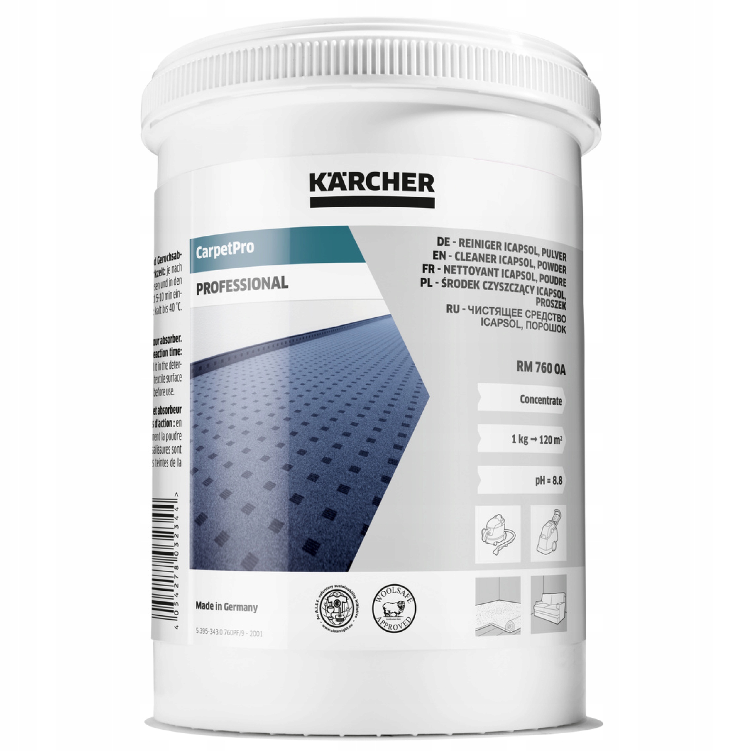 KARCHER PROSZEK RM 760 CARPET PRO 800g Puzzi NEW EAN (GTIN) 4054278032344