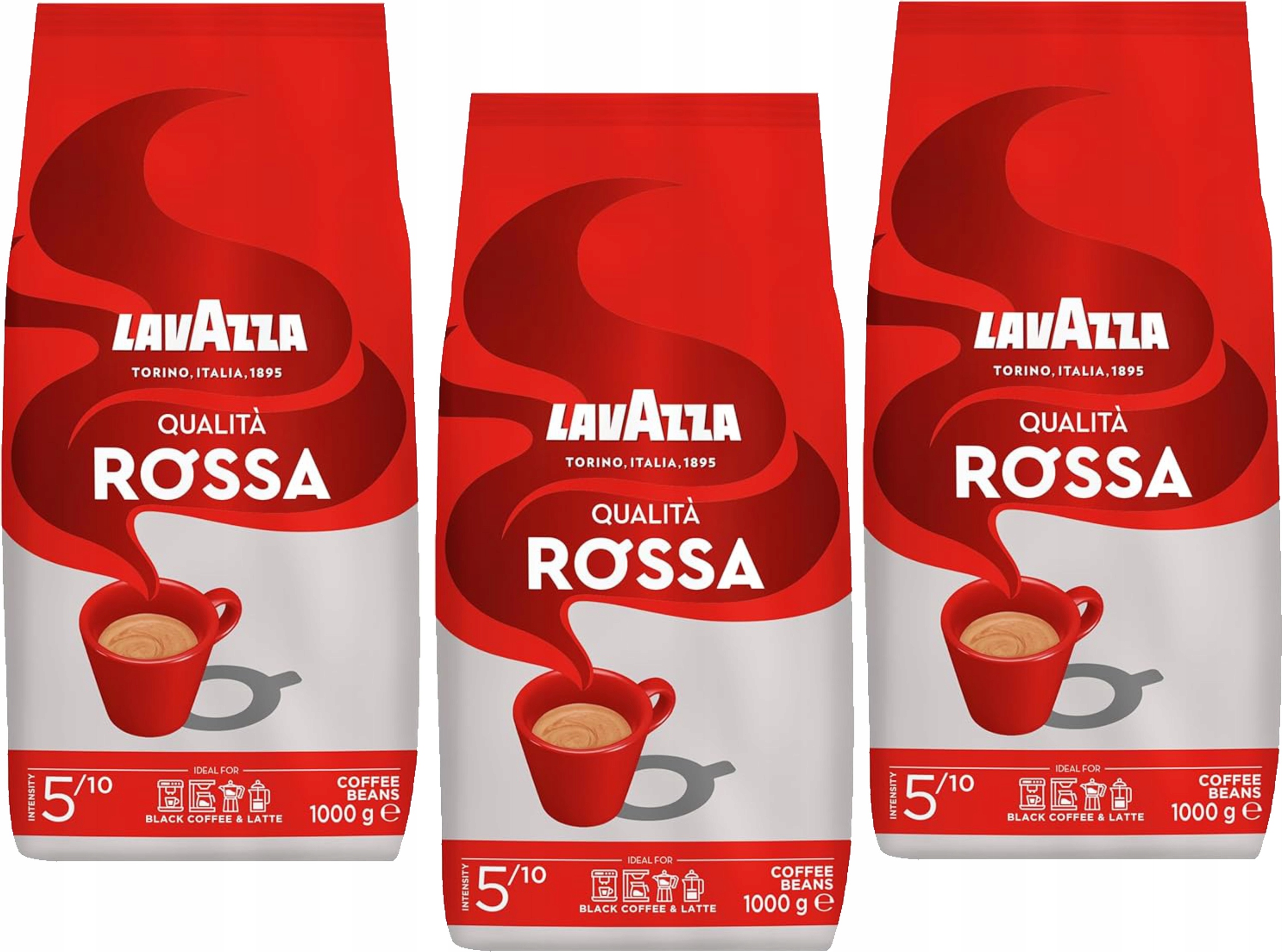 Kawa ziarnista Lavazza Qualita Rossa 3 x 1 kg