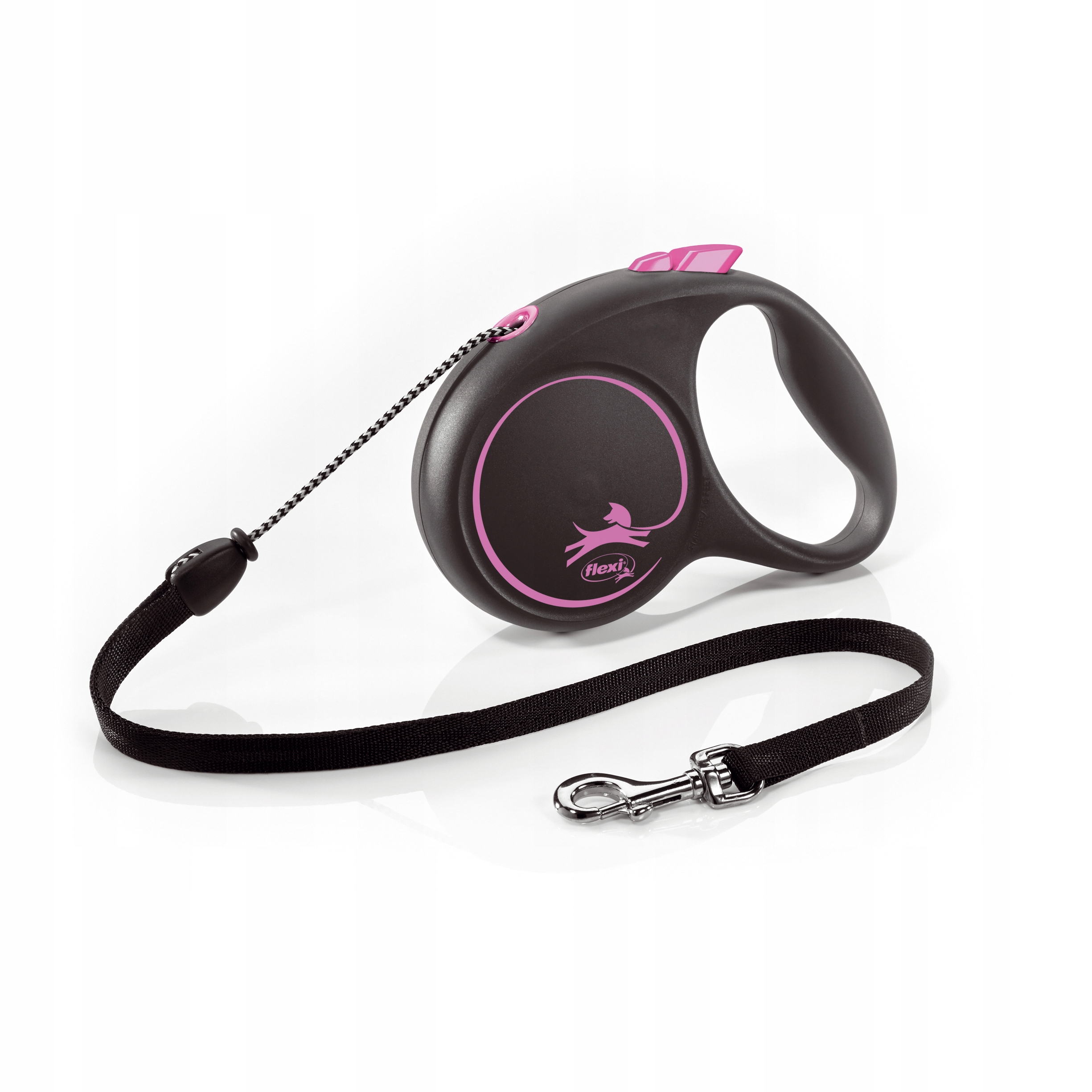 

Flexi Black Design smycz różowa linka M 5m do 20kg
