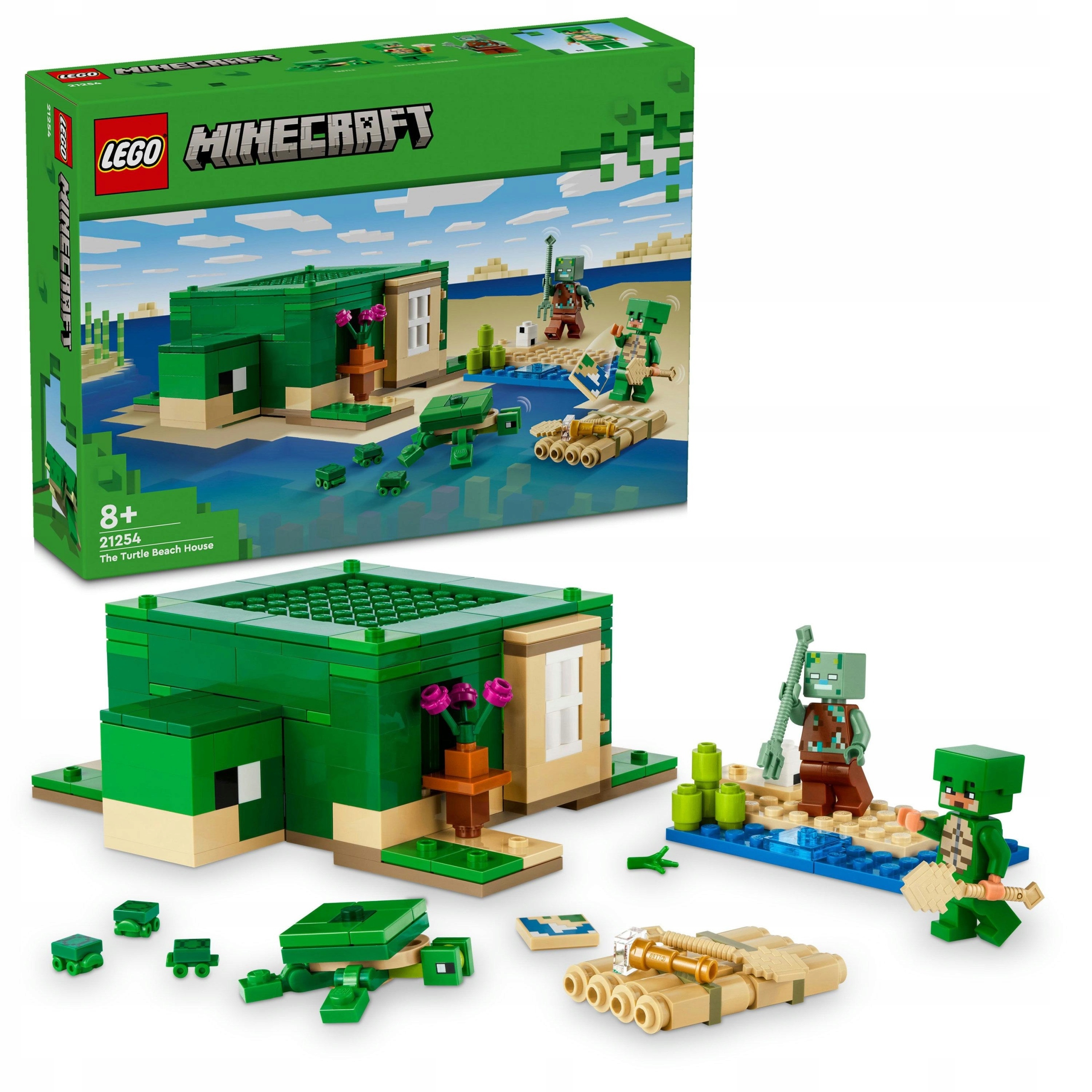 LEGO Minecraft - Domek na plaży żółwi (21254) KLOCKI PREZENT