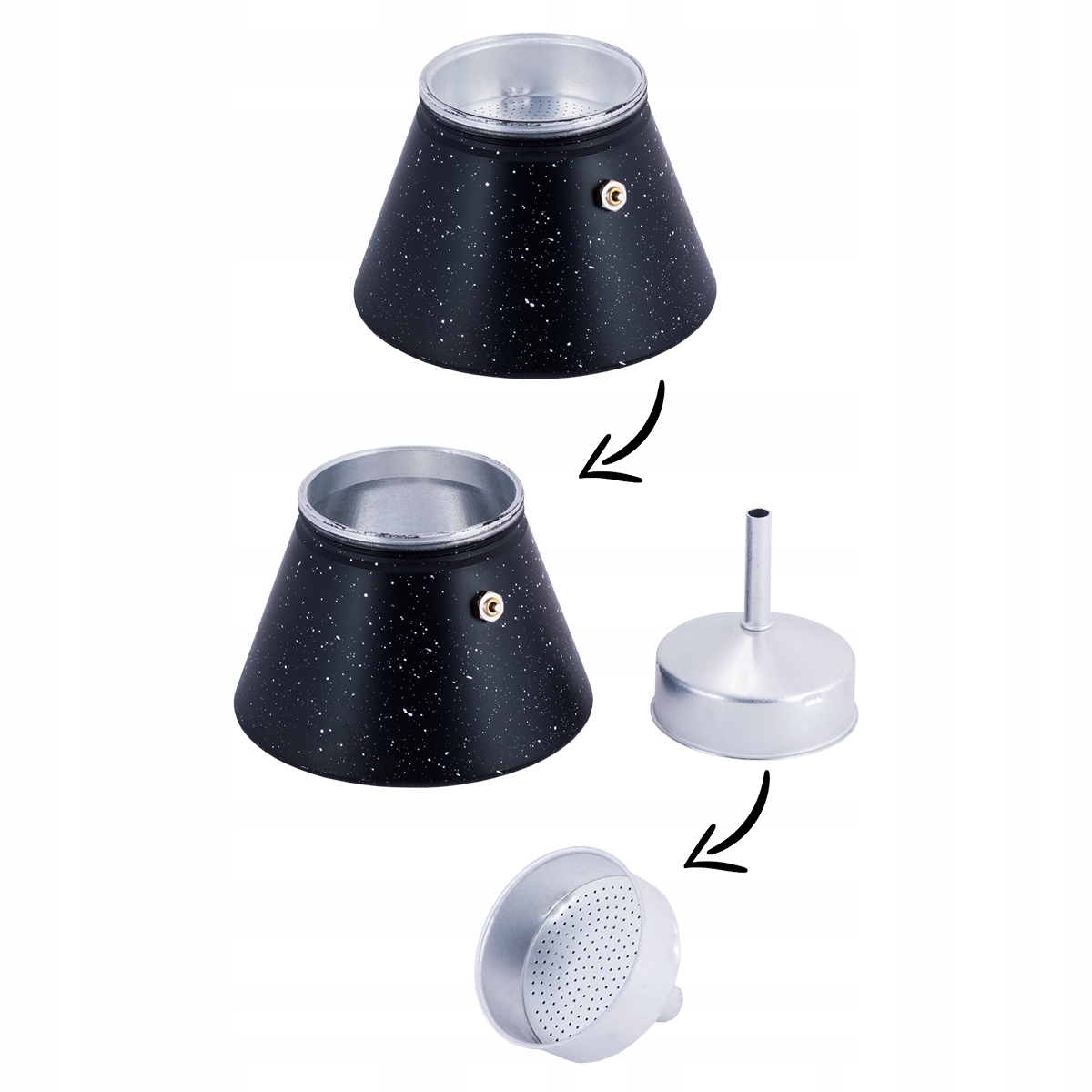 ZAPARZACZ KAWIARKA KAWY 600ml 12 kaw INDUKCJA ZP13 Model 2514MR