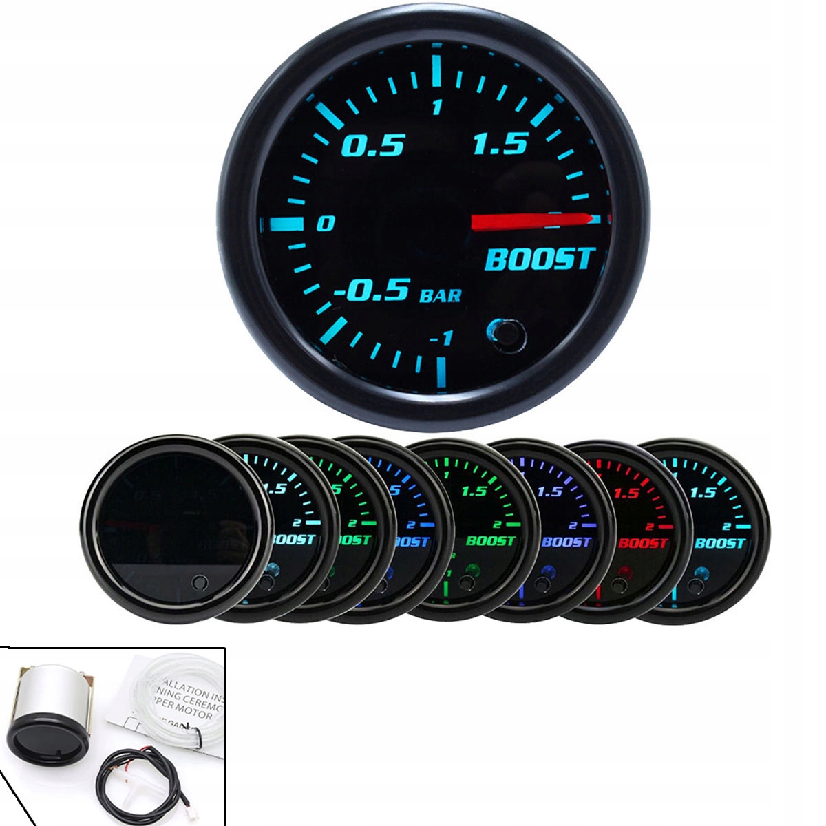 Sada Indikátor přeplňovacího tlaku Turbo Turbíny 52 mm