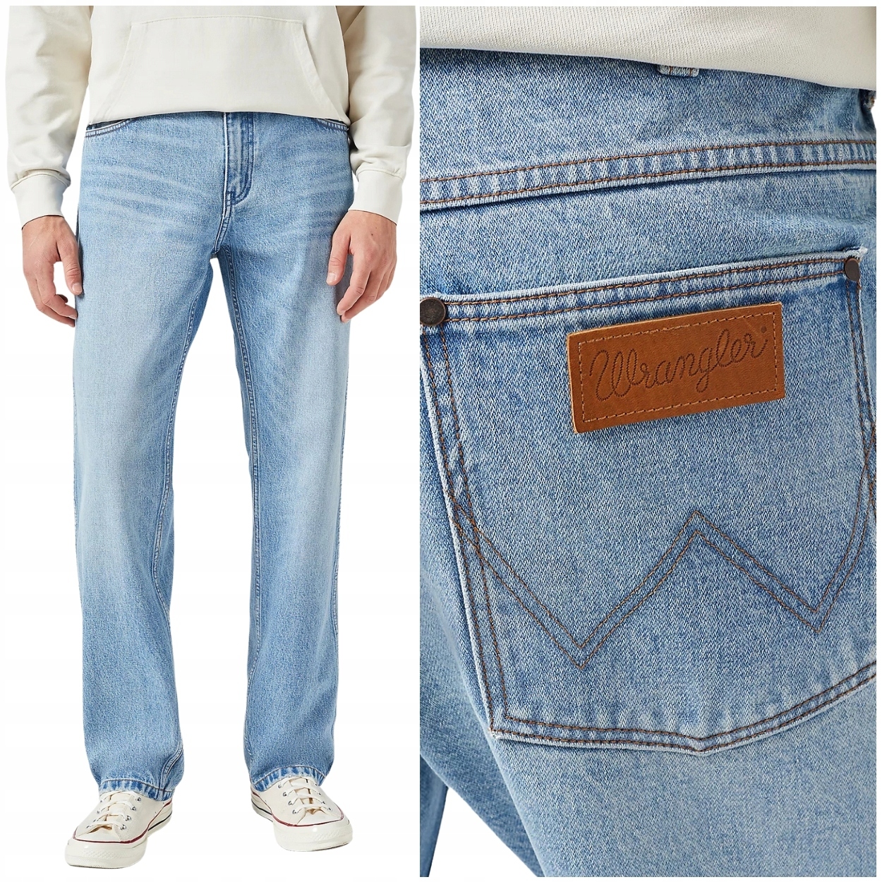Wrangler Frontier Rattle volné rovné džínové kalhoty bez streče W31 L32