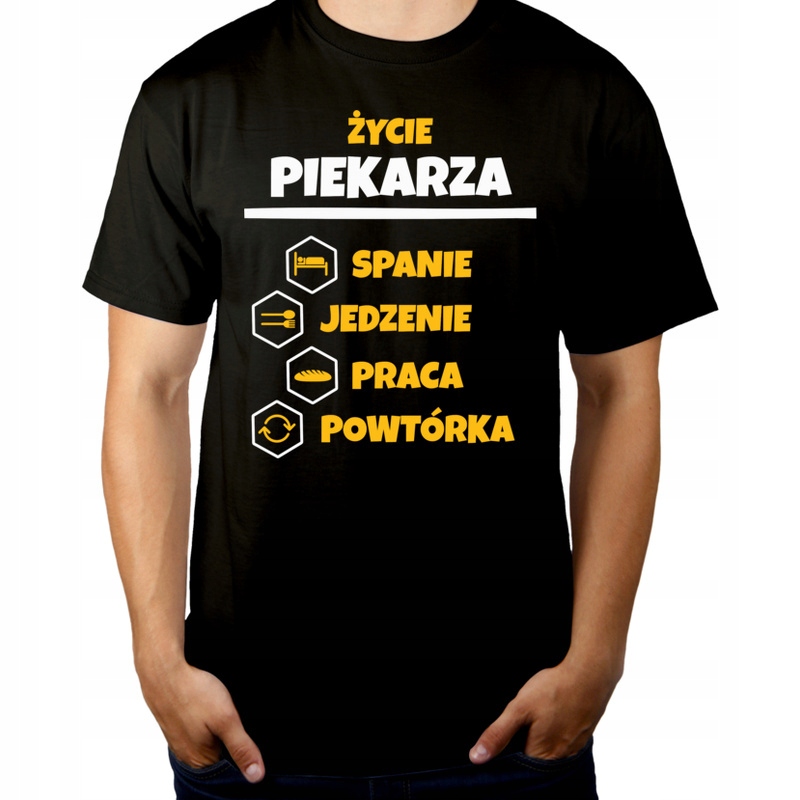 

Piekarz Spanie Jedzenie Koszulka