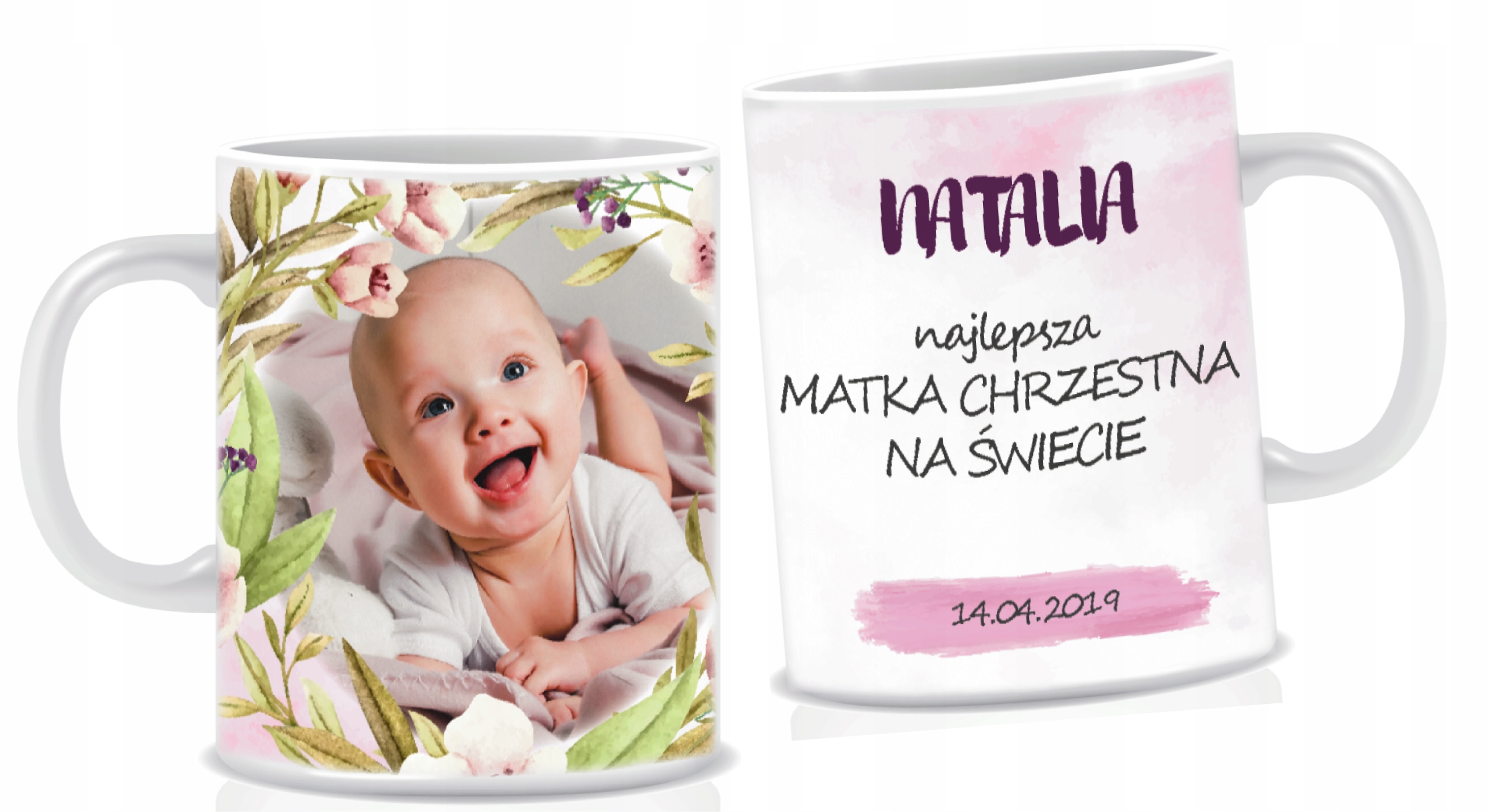 

Kubek podziękowanie dla Chrzestnej, Chrzest