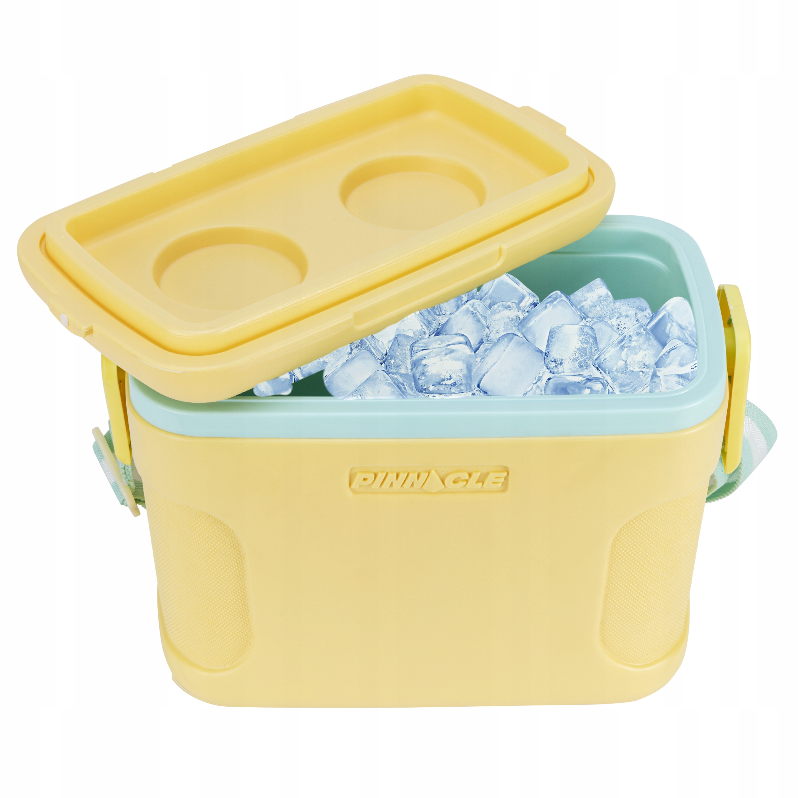 Malá turistická lednička 8 l Žlutá Pinnacle pro piknik na pláži Chladicí Vložka