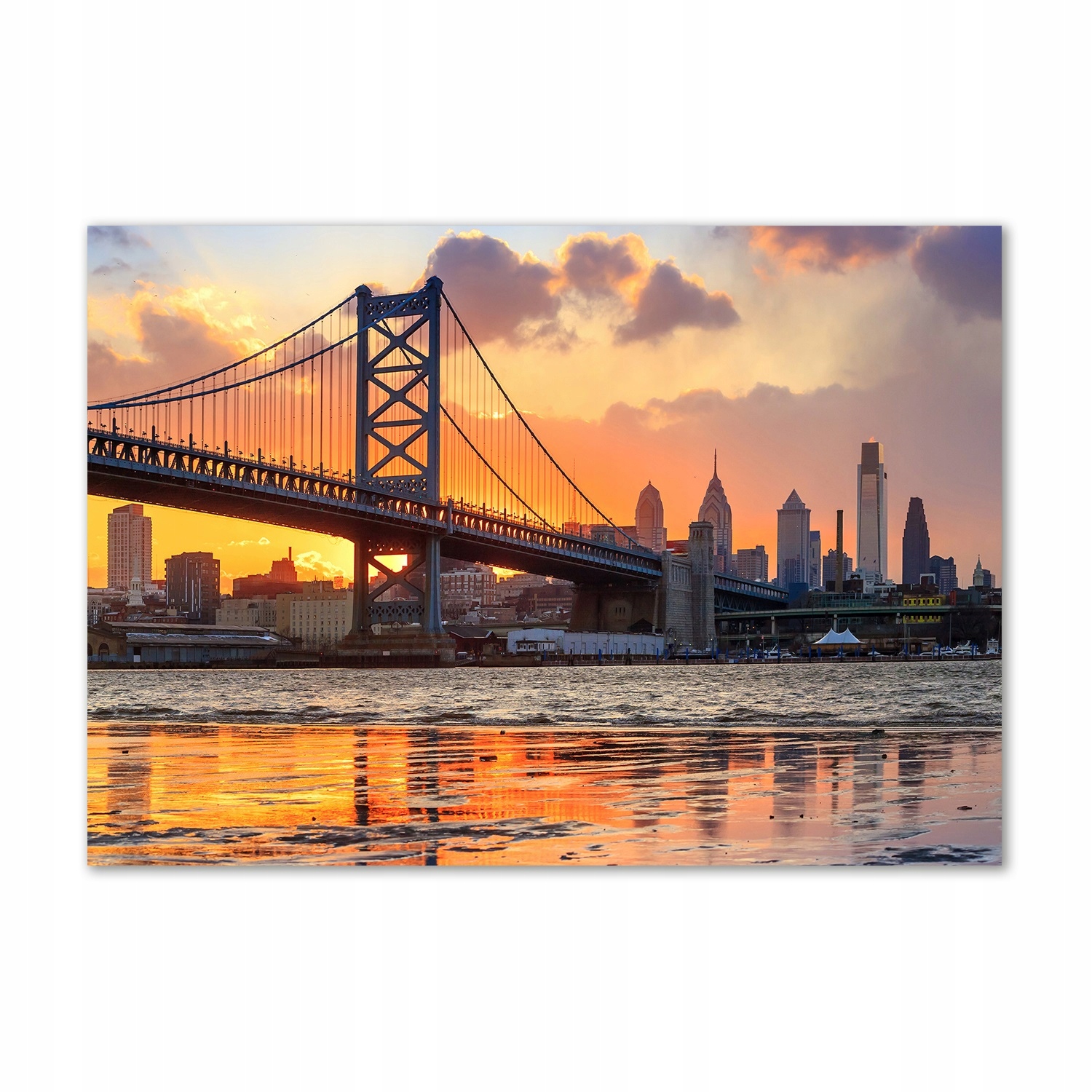 

Foto obraz szkło akryl Most Filadelfia 100x70cm