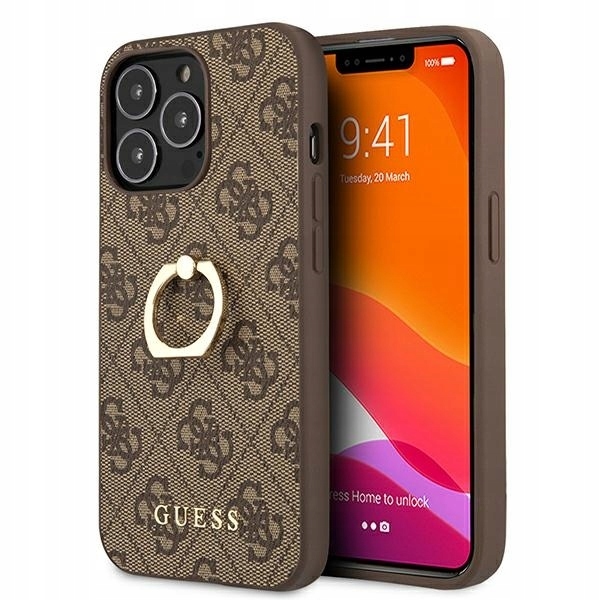 Guess GUHCP13L4GMRBR pouzdro kryt pro iPhone 13 Pro 13 6,1", hnědé
