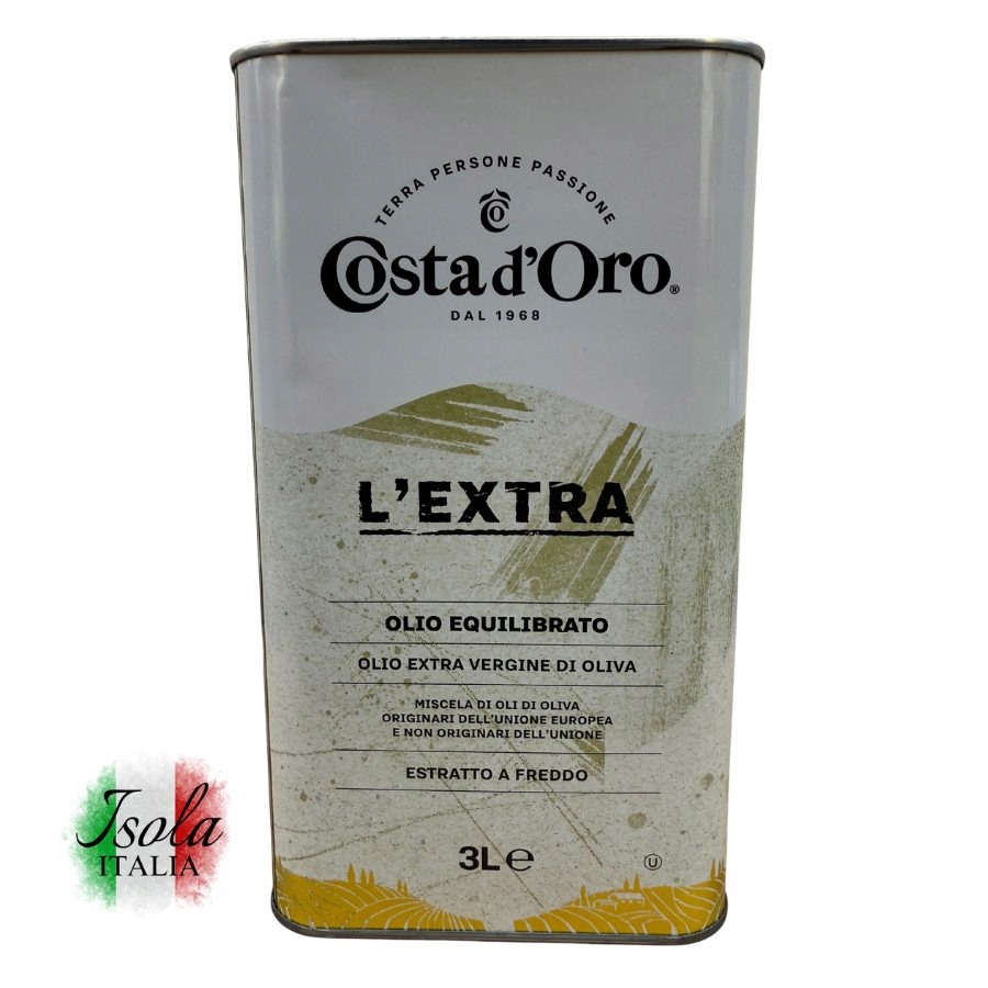 Oliwa z oliwek extra vergine Costadoro l'Extra 3000 ml, 06/2026