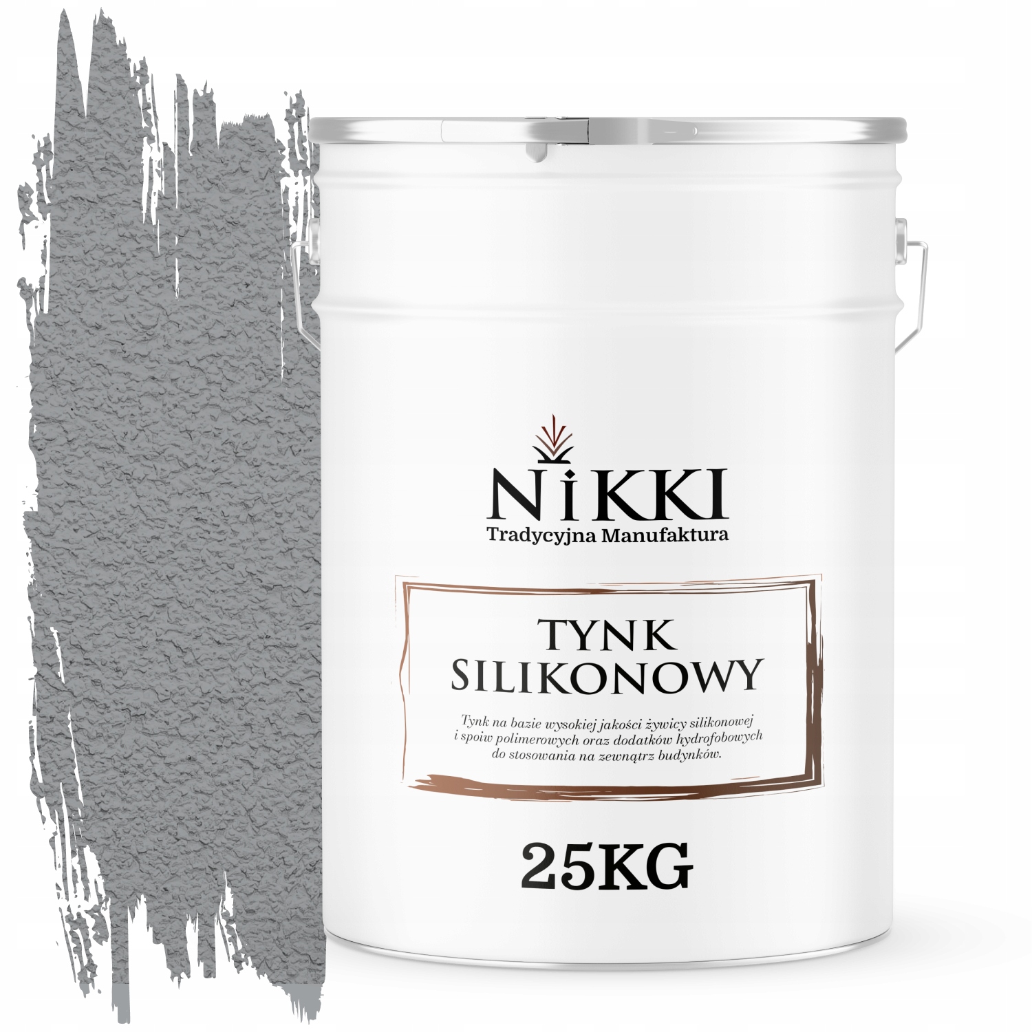 Silikónová Fasádna Omietka Farba Sivomodrá F243 25KG Granulácia 1.5 mm