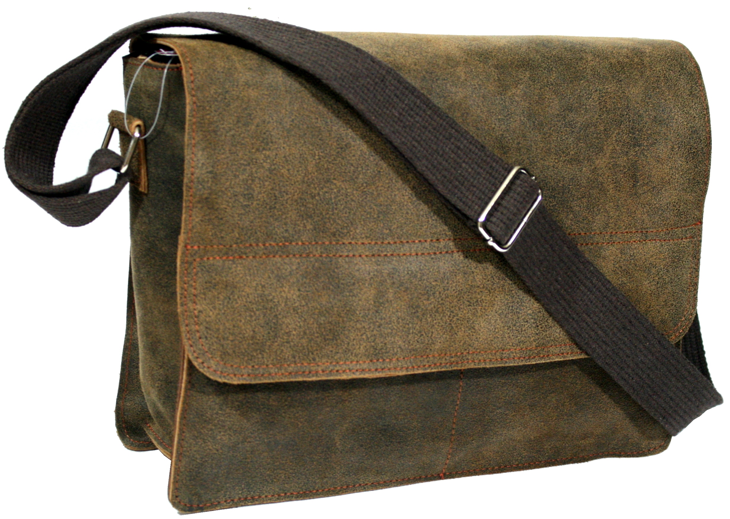 Torba skórzana brązowa ramię listonoszka vintage