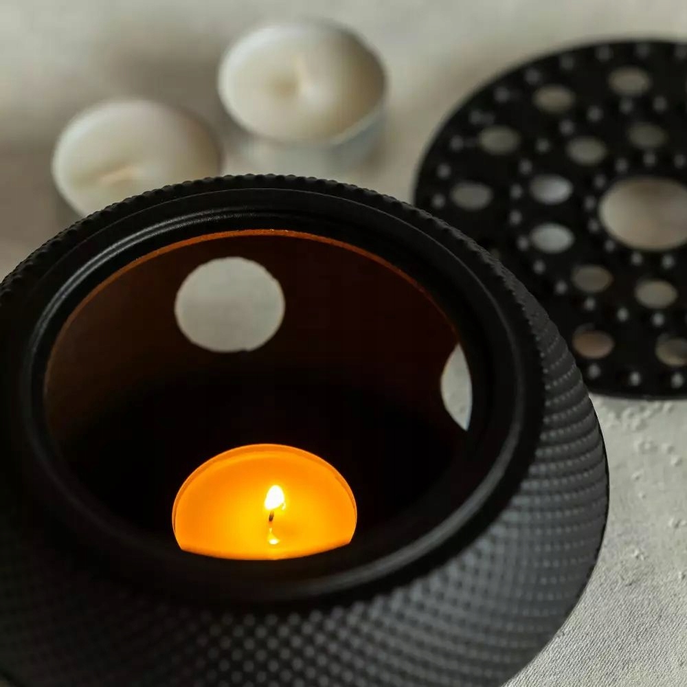 PODGRZEWACZ ŻELIWNY POD DZBANEK CZAJNIK IMBRYK ZAPARZACZ NA ŚWIECZKI 14x7cm Rodzaj inny