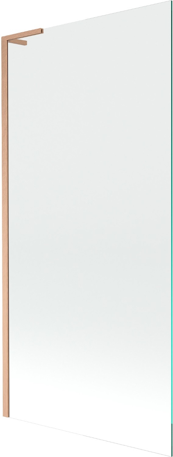 Mexen Next L vanová zástěna 1-křídlová 90 x 150 cm, transparentní, kartáčov