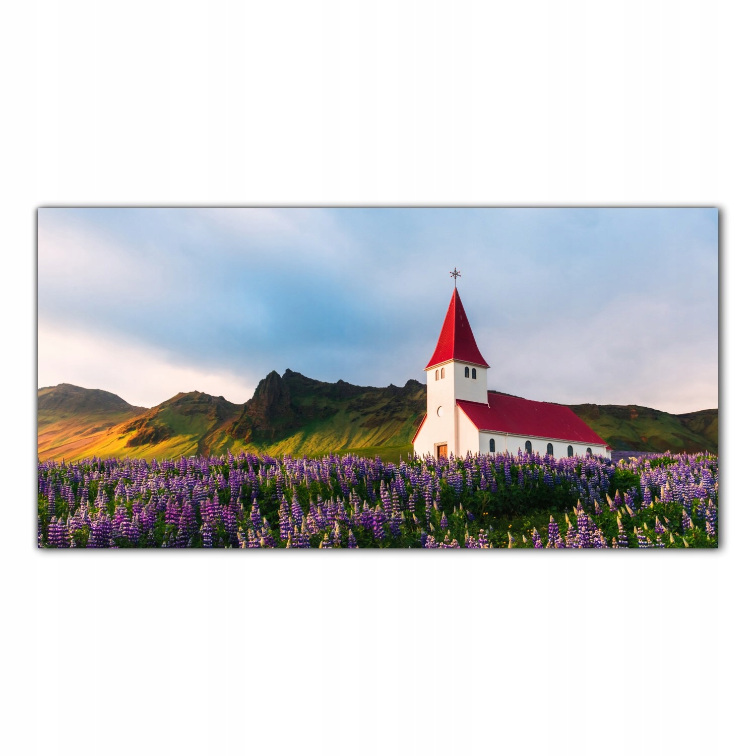 

Obraz Szklany Foto-obraz Islandia Kościół 100x50
