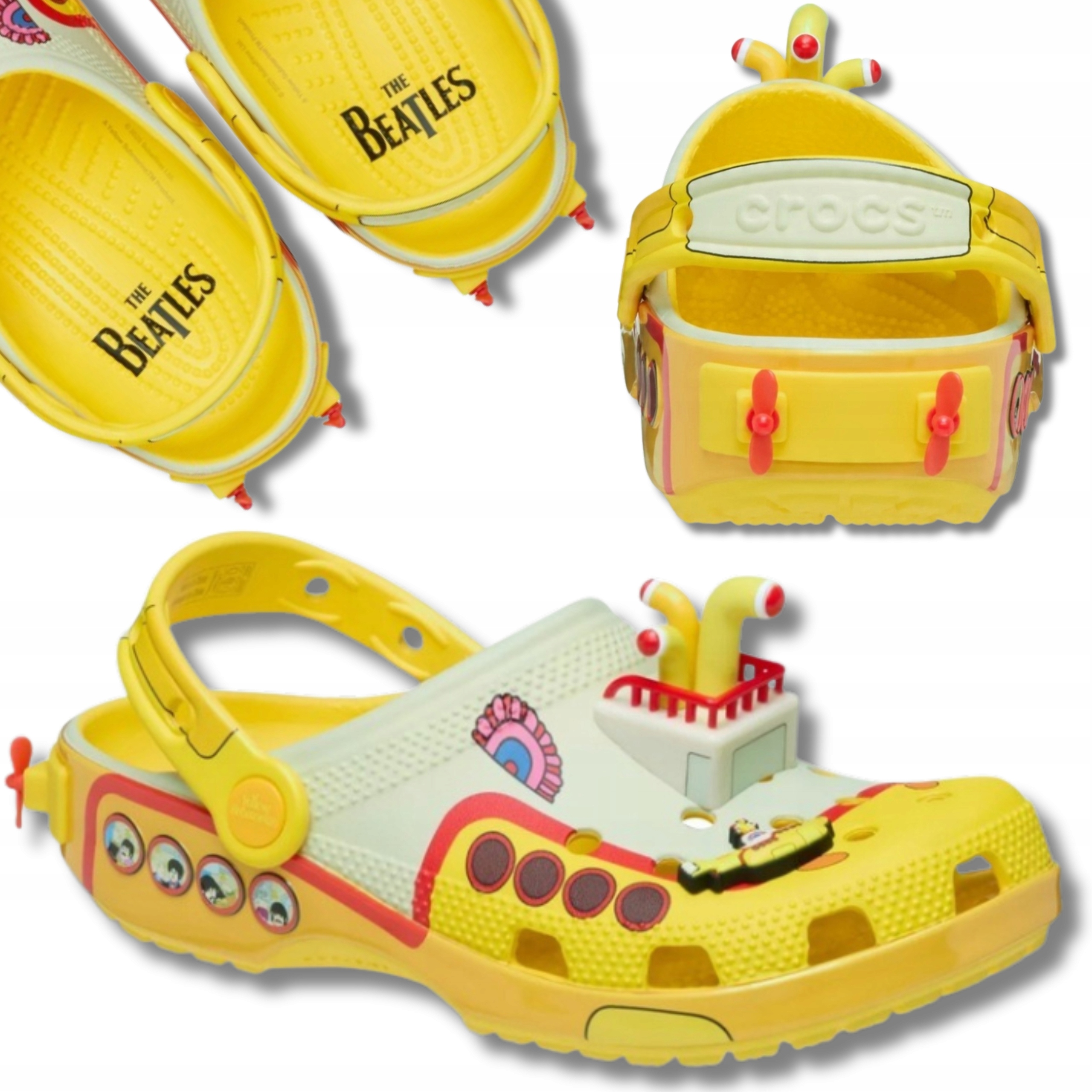 Nazouváky Crocs Classic Clog Dámské Chodítka The Beatles Yellow Submarine 37,5