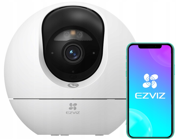 WiFi otočná kamera Ezviz 8Mpx UltraHD Chůvička Vnitřní audio aplikace