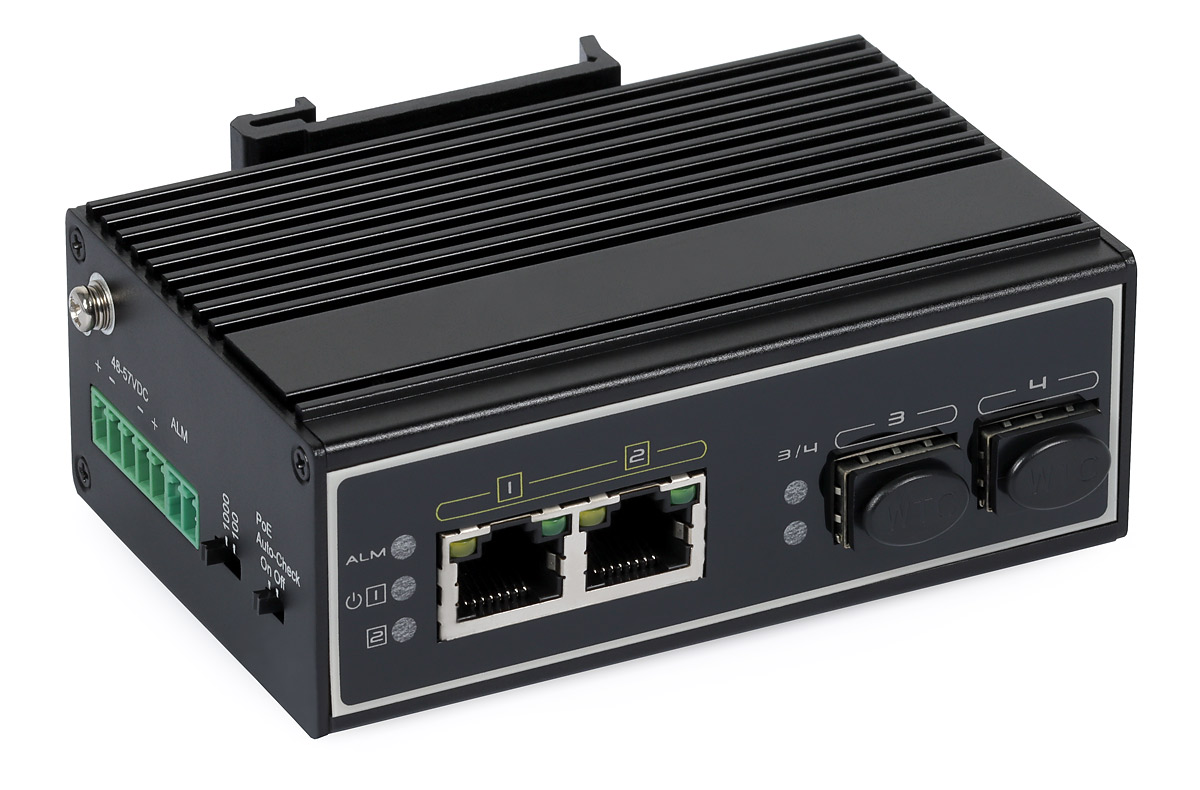 Priemyselný prepínač PoE Ultipower 322SFP-mini