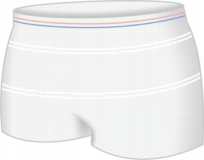 BABYMAM WIELORAZOWE MAJTKI POPORODOWE S/M 2szt SIATECZKOWE Kolor biały