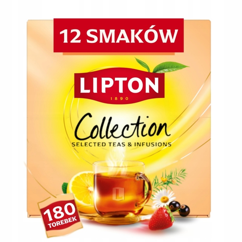 Herbata Lipton Variety Pack zestaw 180 kopert