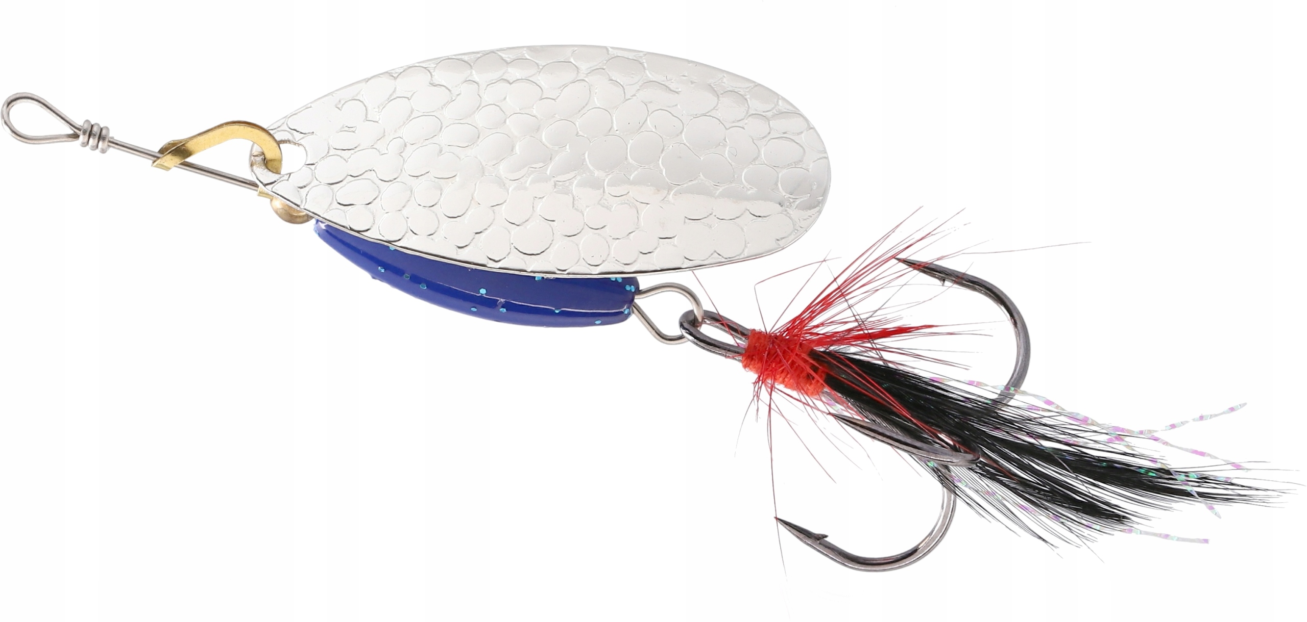 Błystka Obrotowa Mikado M-grub nr 3 Srebrna Blue Knight 1szt Spinning 7g