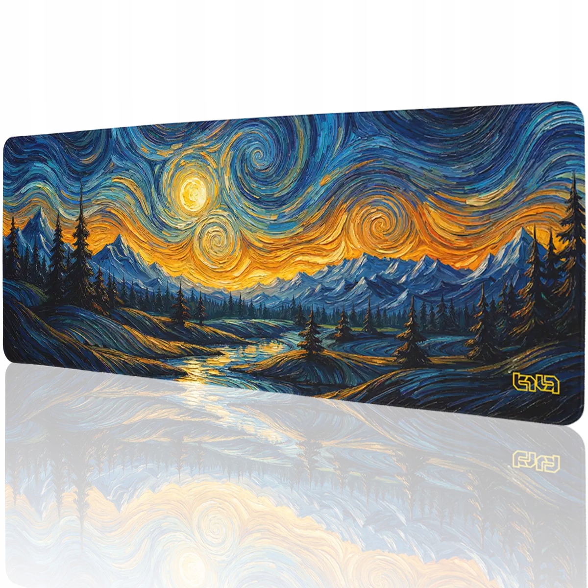 Podkładka Gamingowa Wiry Nocnych Gwiazd 80x30 Tilt XL Na biurko