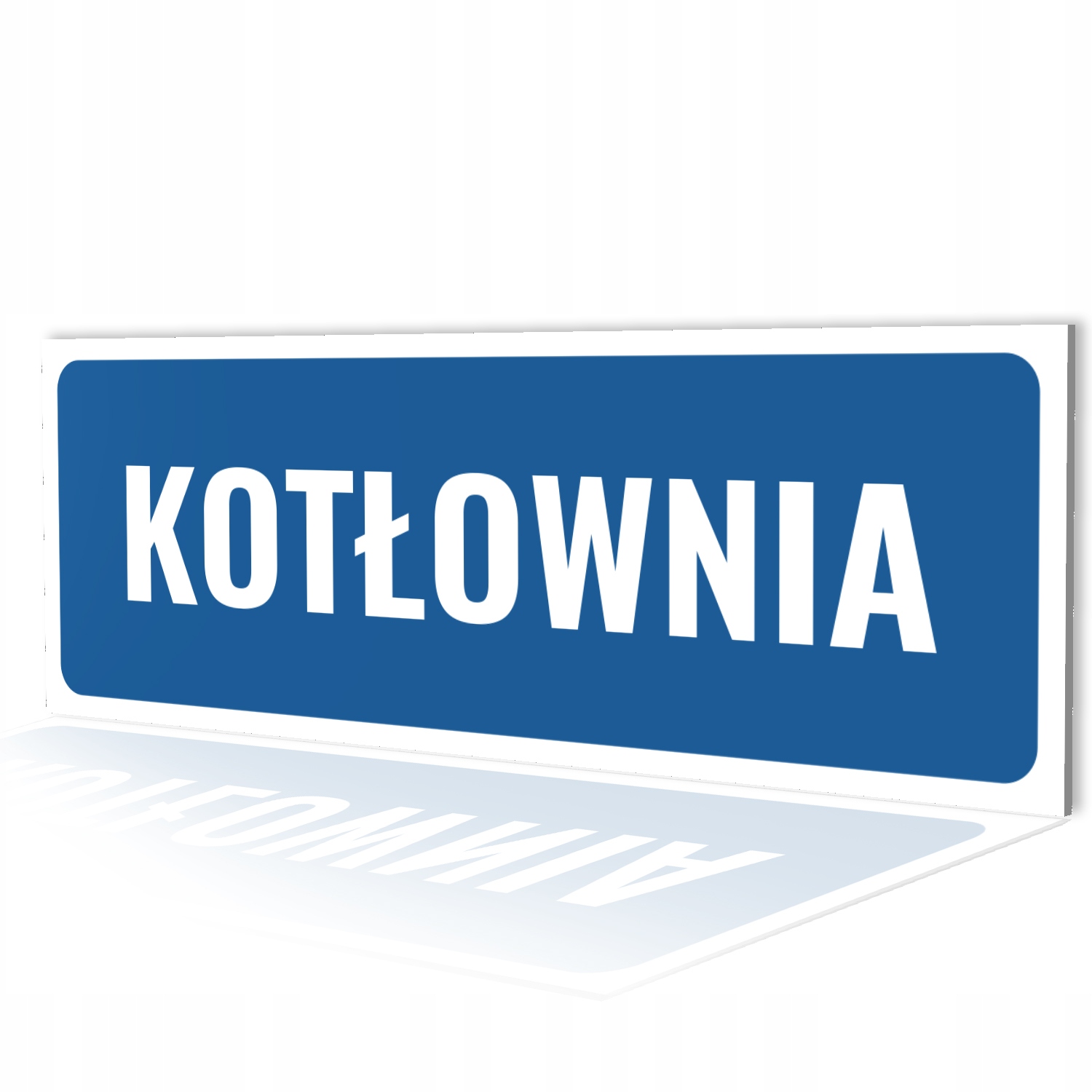 

Kotłownia Tabliczka Znak Bhp 10X30 Pcv