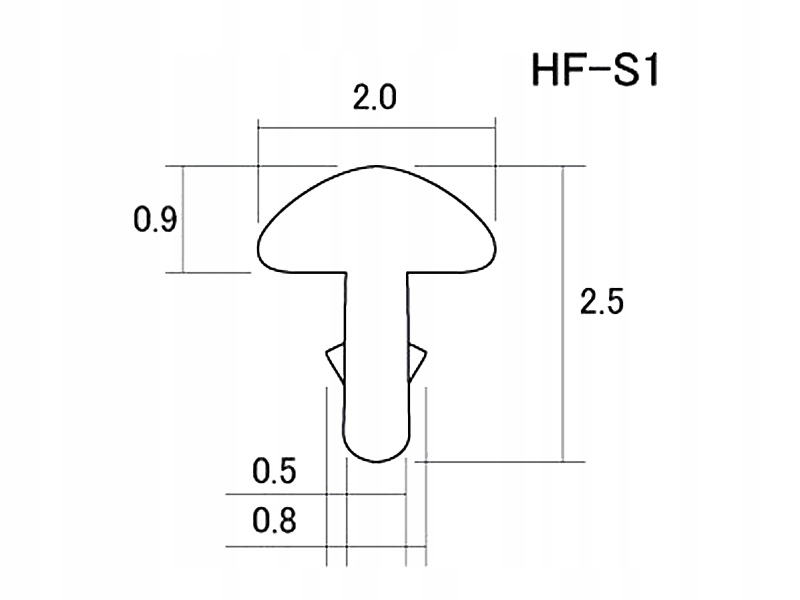 Progi HOSCO 2,0mm S1 (18% nickel-silver, 24szt) Marka Hosco